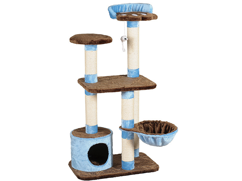 Big Cat Tree House Tower With Toys Petty Love Cat Climbing Sports Pet House Cat Scratcher Tree Wholesale