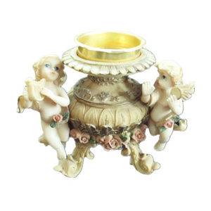 OEM/ODM Resin Crafts creative angel baby candleholder for home decoration