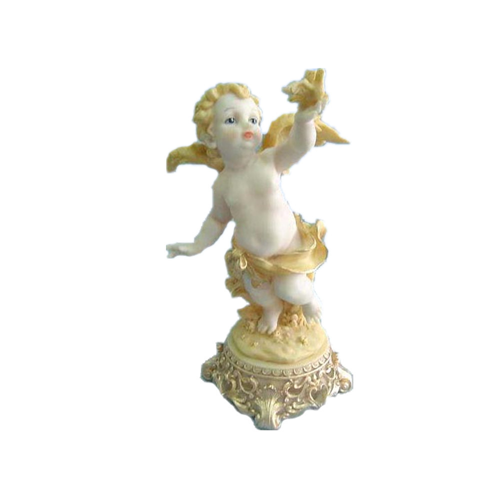 OEM/ODM Resin Crafts creative angel baby candleholder for home decoration