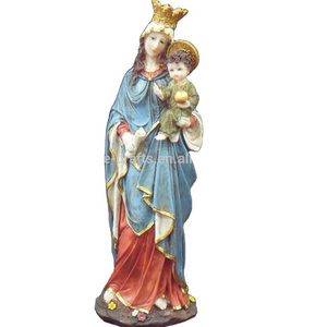 Polyresin Maria Religious Figurine Catholic Statue for Home Decoration Nature Virgin Home Decorative 8 Inch Resin Figurine Mason