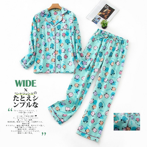 Women Sleepwear Pyjama cotton Pyjama Two Piece Sleep Wear Cute Night Suit