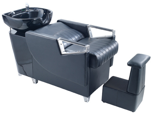 Hair salon wash bowl with chair/shampoo bed for sale QZ-L6018