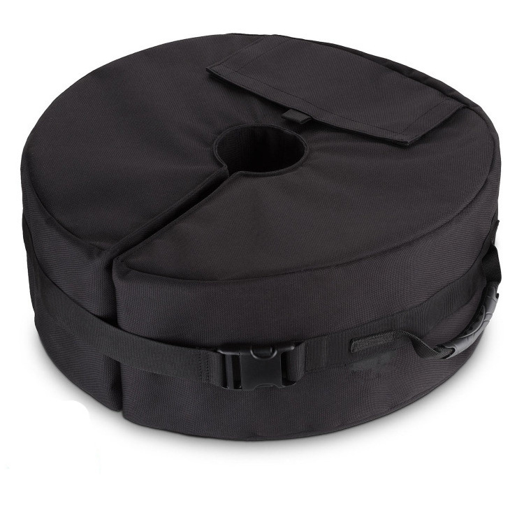 Round Umbrella Base Weight with Side Slot Opening Fits Any Offset Cantilever Outdoor Patio Umbrella Stand Sand Bag