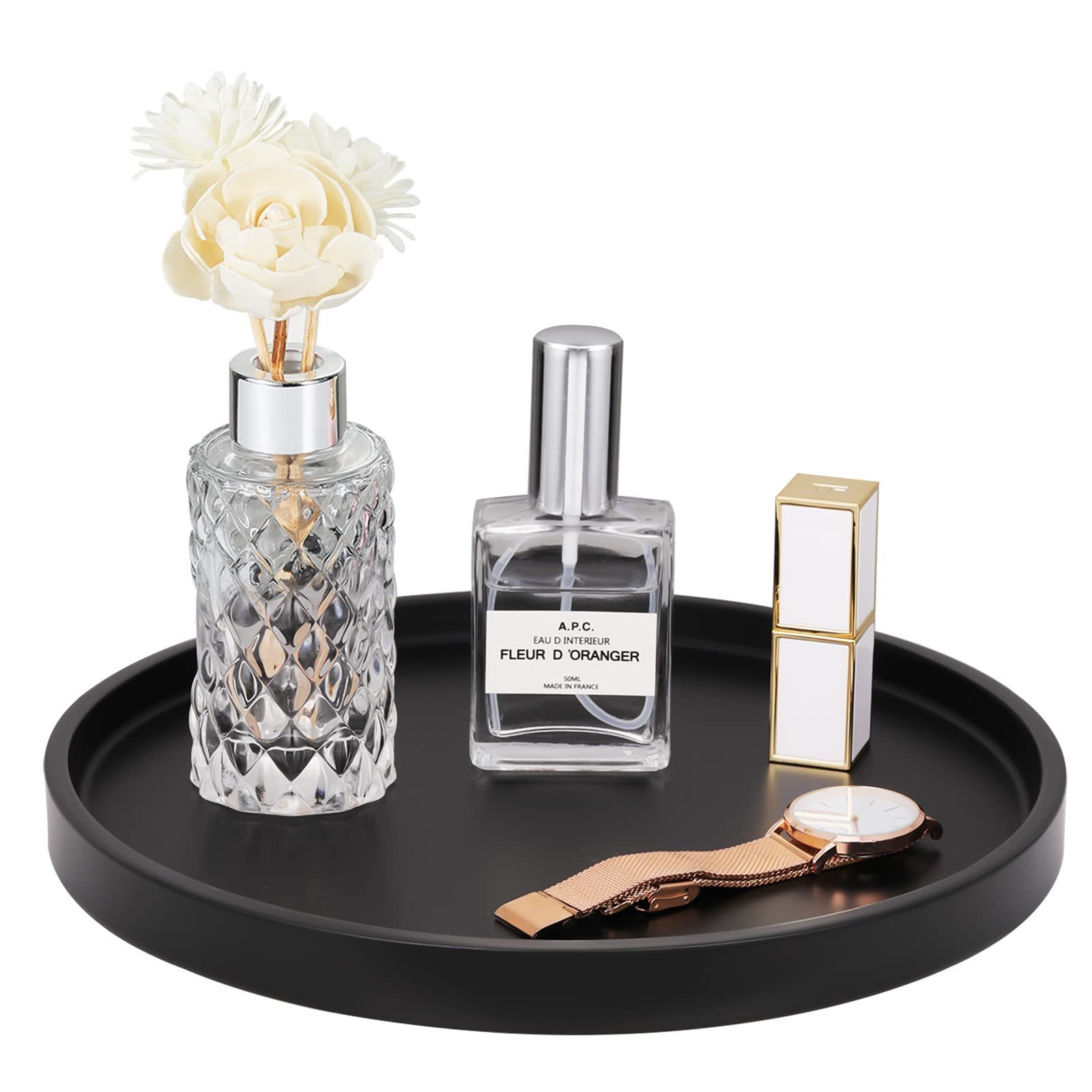 Bathroom Vanity Perfume Cosmetic Tray for Dresser Living Room Kitchen Countertop Decorative Tray