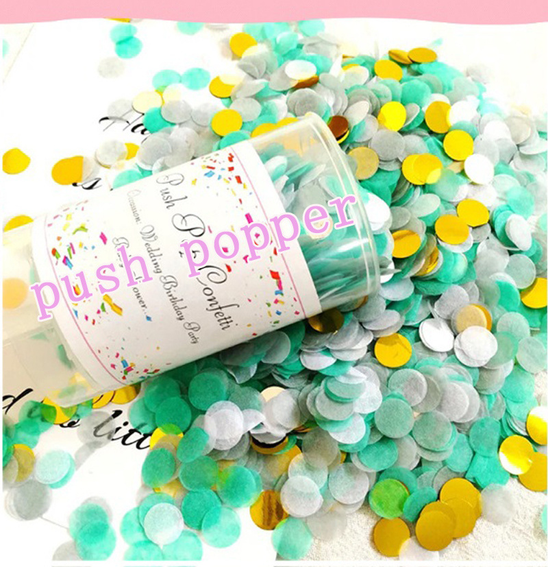 Best Design push pop tissue paper confetti  party popper