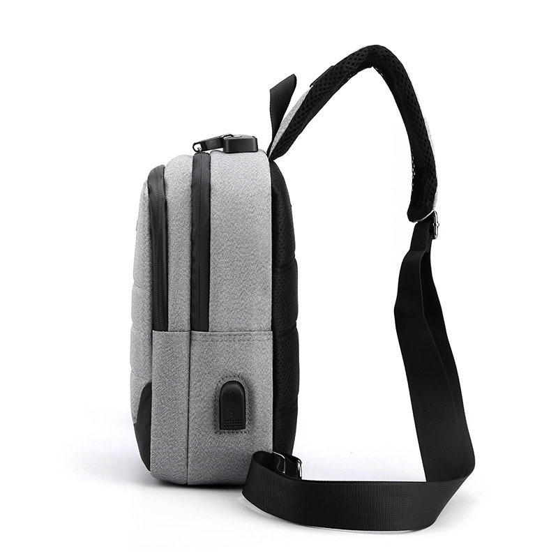 New Fashion Chest Bag Men's Multi functional One Shoulder Crossbody Bag Password Lock Anti theft Backpack