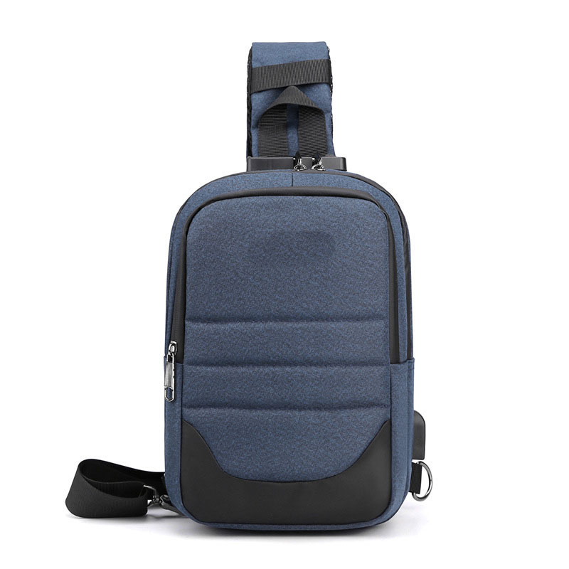 New Fashion Chest Bag Men's Multi functional One Shoulder Crossbody Bag Password Lock Anti theft Backpack