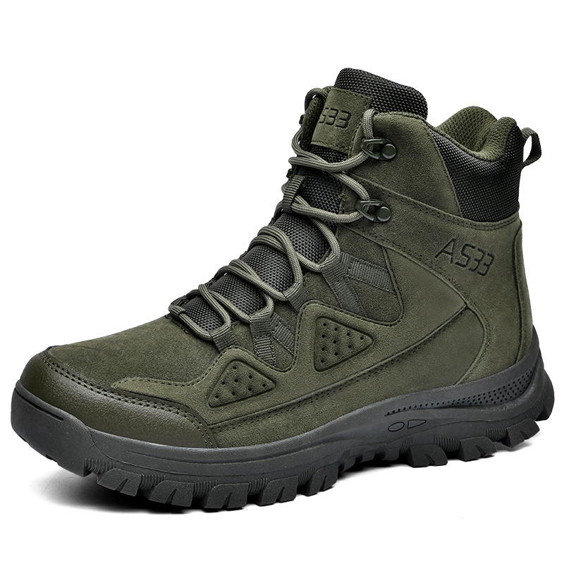 Outdoor Work Boots Lightweight Wrap Cross Country Tactical Hiking green samples Style Boots for Men