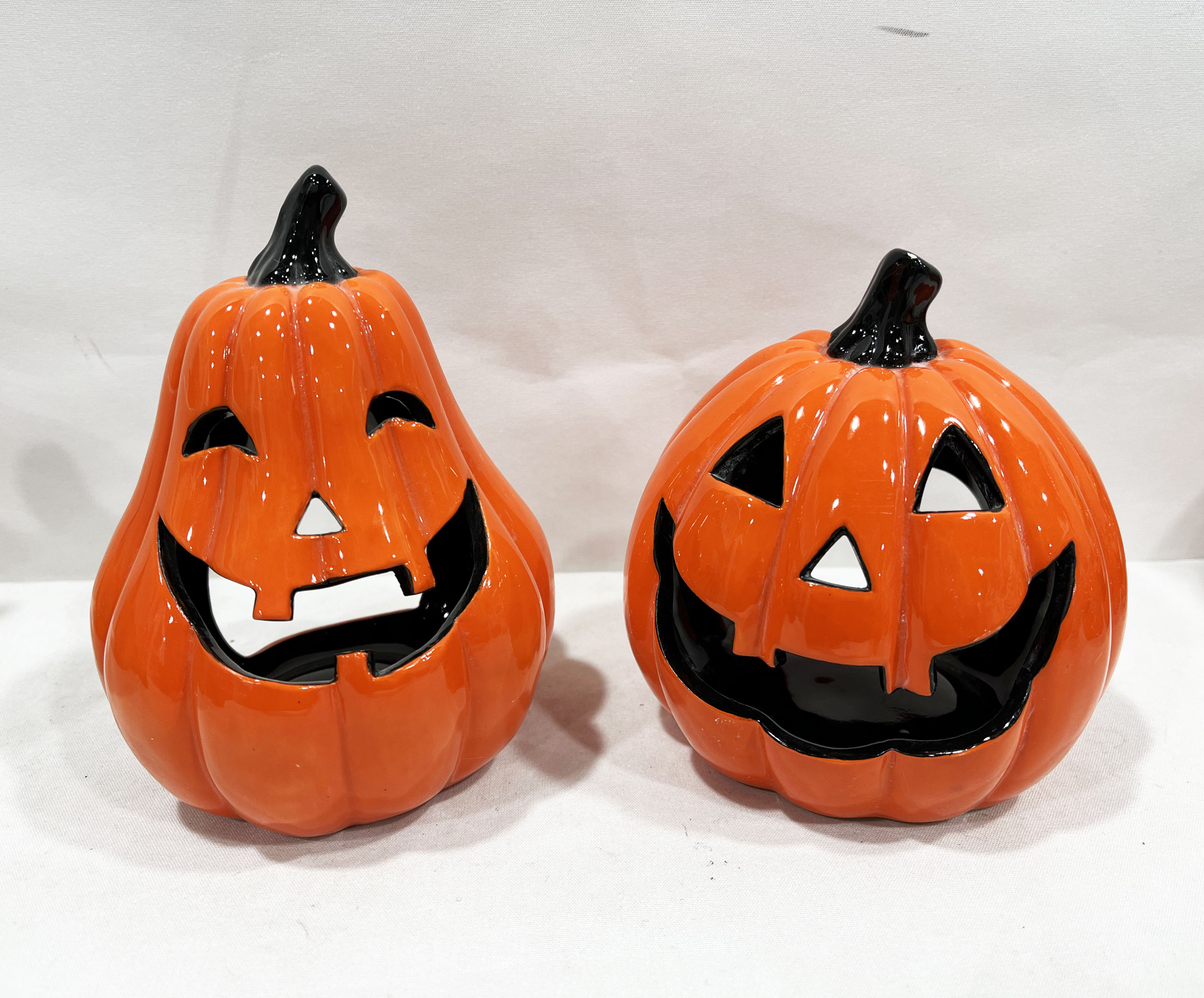 ceramic Halloween Pumpkin Decorations Party Favor for Halloween Fall Outdoor Indoor Garden