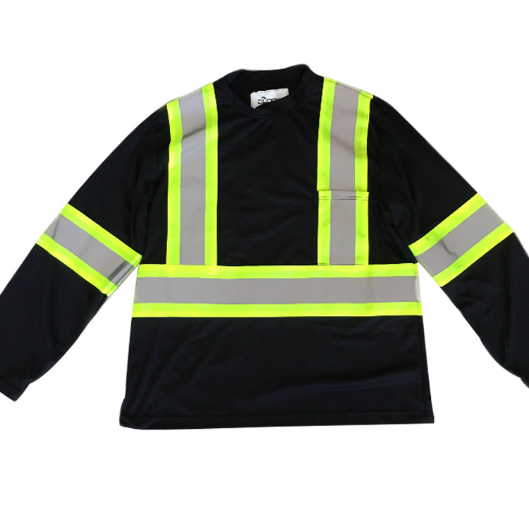 100 cotton safety vests reflective black safety vest