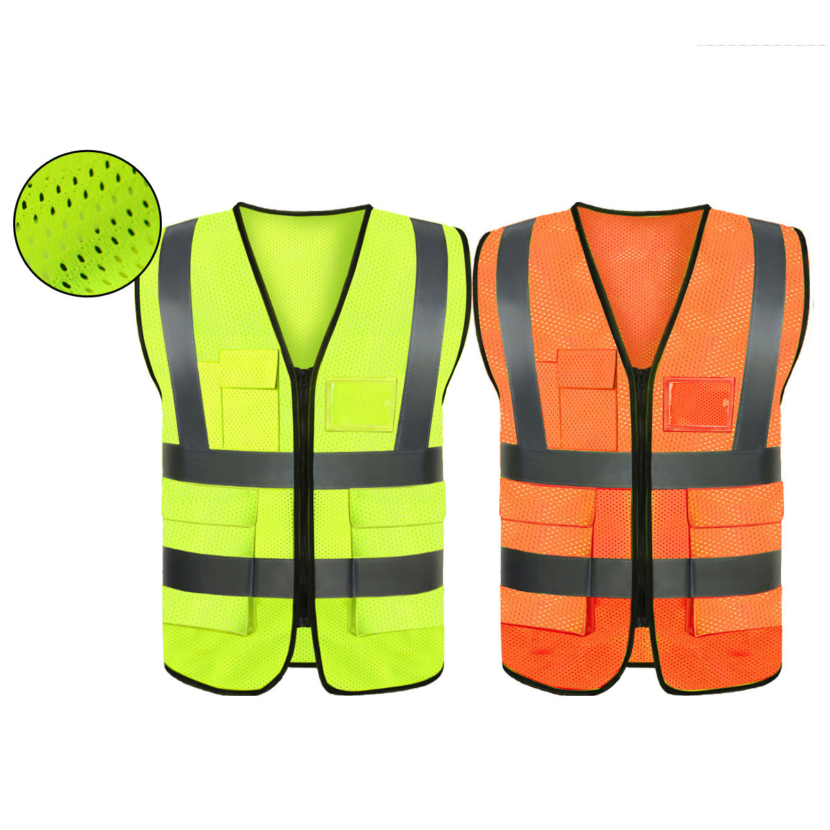 Customized Hot Sale Security Multiple Sizes Oem Workwear Crew Construction Hi Vis Clothing Reflective Safety Vest