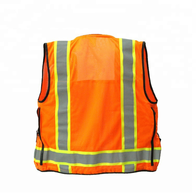 Hot Sale Hi Vis Men Reflective Waistcoat Vest Running Gear For Road Safety Workplace Safety