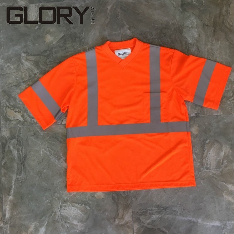 Wholesale Hi vis workwear Shirts short sleeve t shirt for men