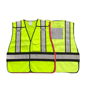 Hot Sale 5 Point Breakaway Hi Vis Traffic Warning Reflective Safety Vest With Pockets