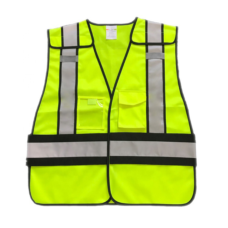 Hot Sale 5 Point Breakaway Hi Vis Traffic Warning Reflective Safety Vest With Pockets