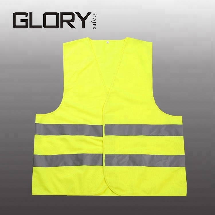 Hi vis vest safety vests yellow waistcoat