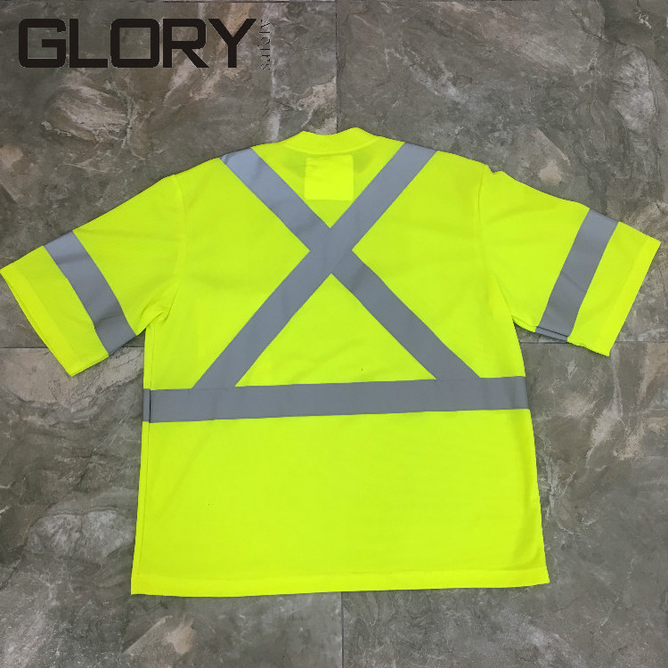 Wholesale Hi vis workwear Shirts short sleeve t shirt for men