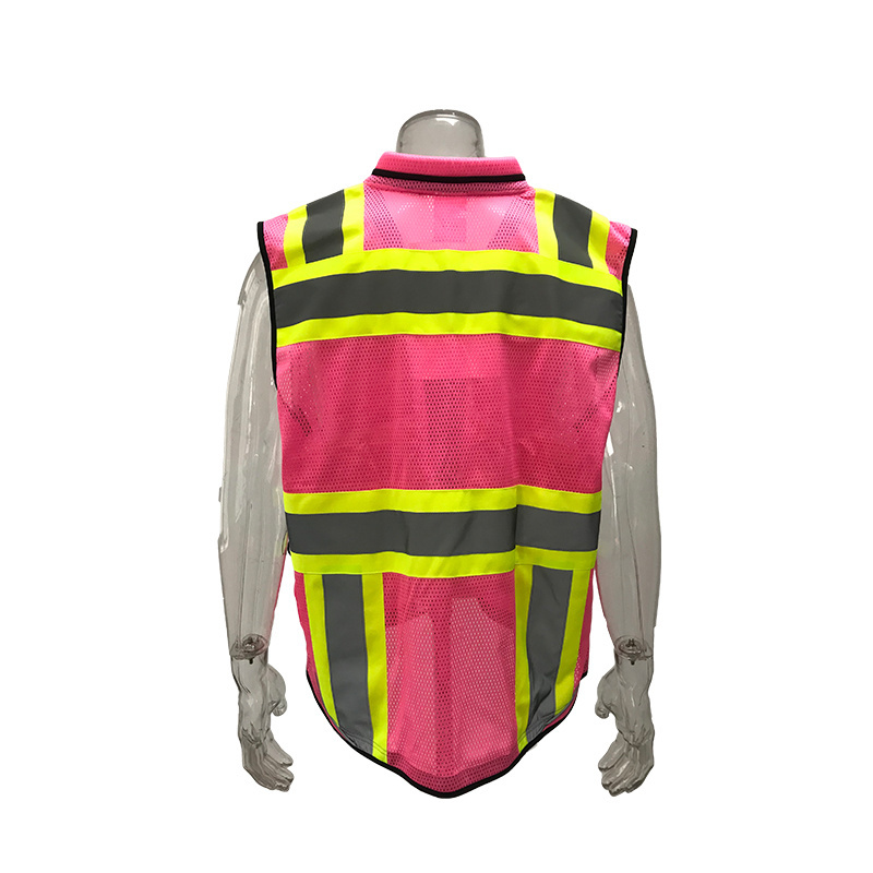 Safety Vest Mesh Construction Custom Printing Reflective Safety Reflective Construction Security Vest