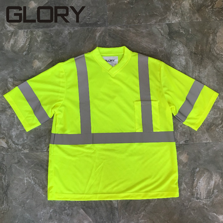 Wholesale Hi vis workwear Shirts short sleeve t shirt for men