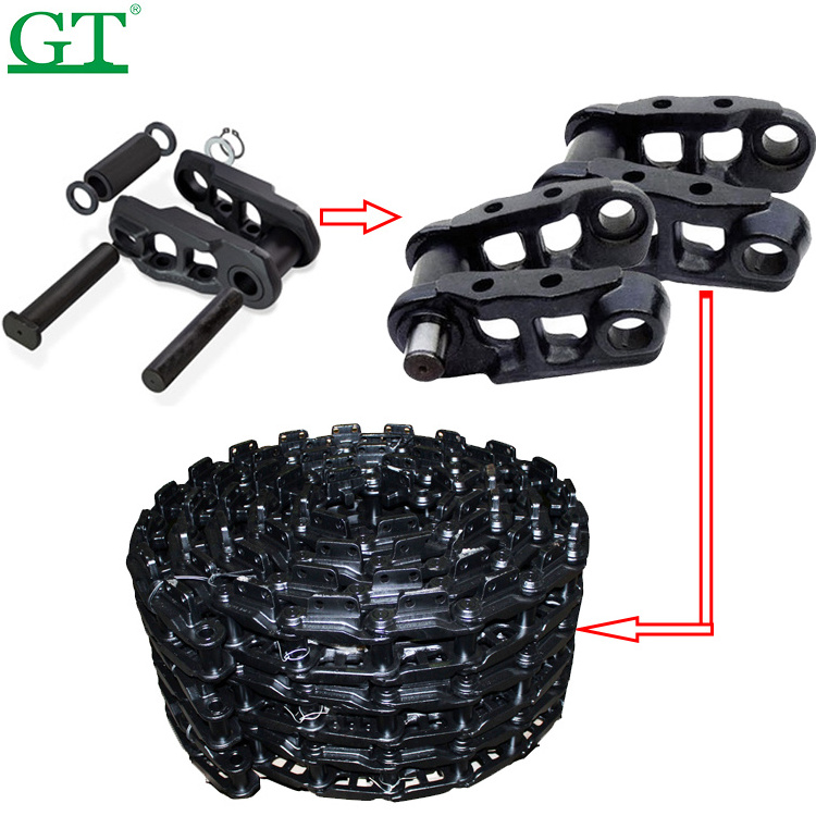 Wholesale Excavator Undercarriage Parts Track Chain D5 D6C E320 SK200 PC200 Track Link Assembly Bulldozer Parts