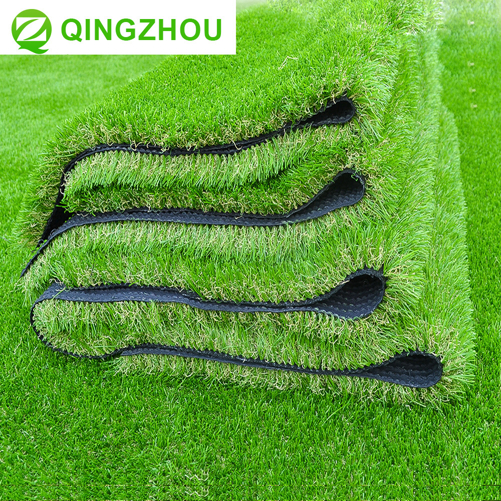 QINGZHOU custom size outdoor landscape synthetic artificial turf synthetic lawn carpet wall decoration artificial grass