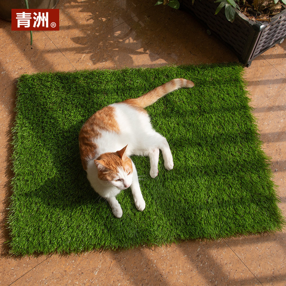 QINGZHOU L001 Outdoor Artificial Grass Turf Pet-Friendly Artificial Grass Carpet for Dogs for Resorts and Villas