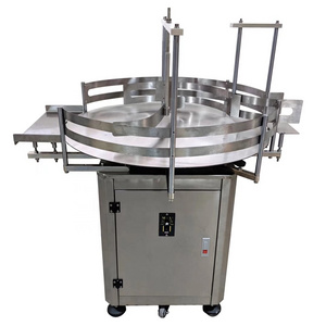 Automatic Round Rotary Turntable Bottle Feeder Machine Unscrambling Turning Table For Sale