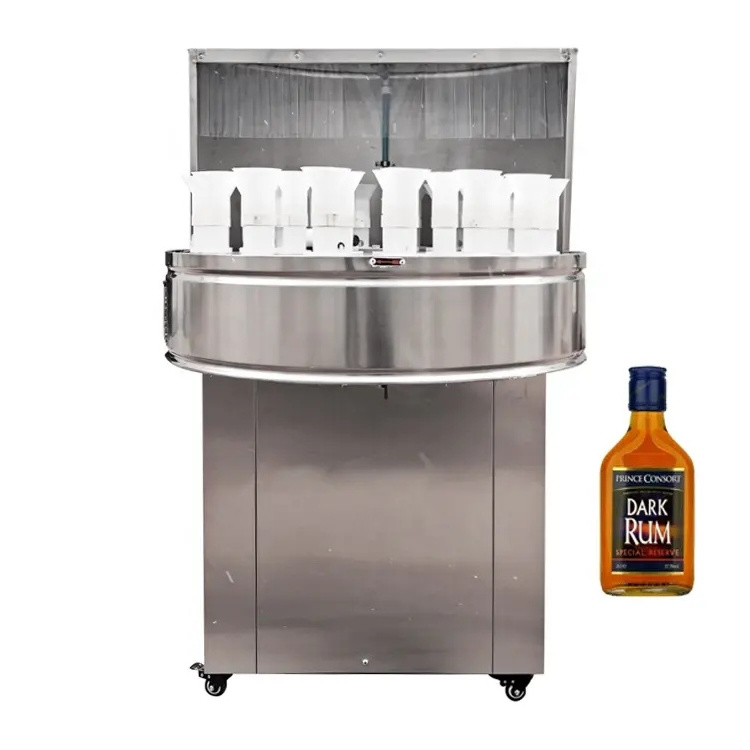 Semi-automatic wine water beverage juice beer glass plastic bottle washer