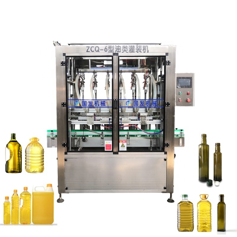 High-accuracy desktop 6 nozzles oil filling machine fully automatic detergent piston servo driven oil filling machine