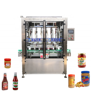 Pump Servo Motor Automatic Ketchup Packing Filling Machine Small Mayonnaise Production Line For Bottle/Jar