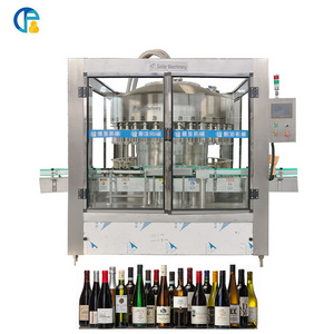 Factory Wholesale Automatic 8/10/12/ nozzles Wine Whisky Juice Vodka Liquor Bottle Filler Filling Machine