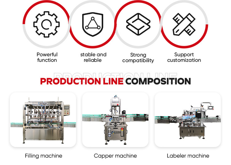 High-accuracy desktop 6 nozzles oil filling machine fully automatic detergent piston servo driven oil filling machine