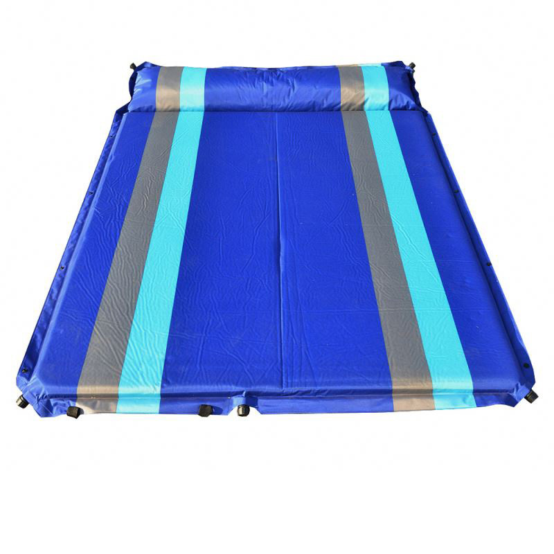 Waterproof Outdoor Air Mattress with Pillow Double Size Inflatable Airbed,High Rebound Sponge Camping Mat,Sleeping Pad