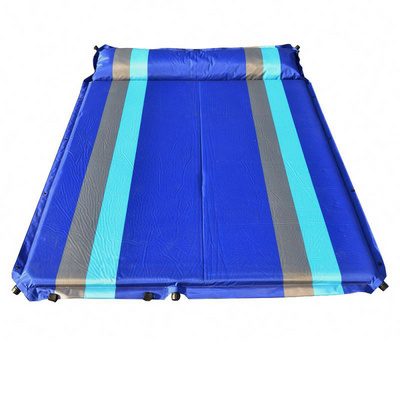 Waterproof Outdoor Air Mattress with Pillow Double Size Inflatable Airbed,High Rebound Sponge Camping Mat,Sleeping Pad