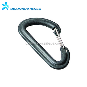 Plastic safety metal clip carabiner hook