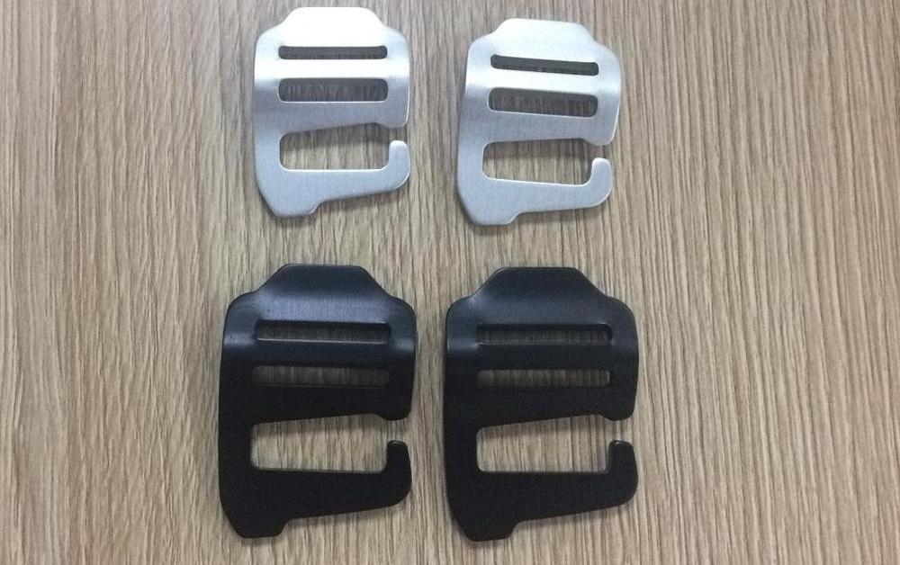 20/25mm metal adjustable snap buckles bra fastener aluminium G hook