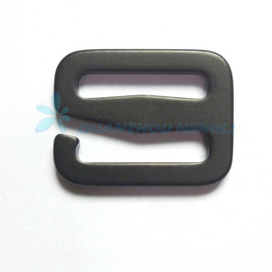 1inch anodized black metal g hook for bag belt