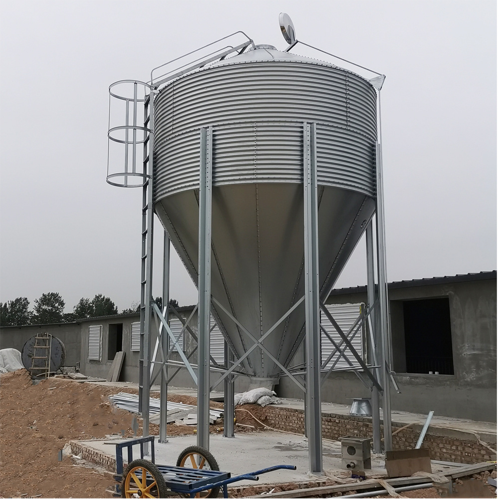 50% off cost corrugated galvanized steel corn maize wheat storage silo for sale high-quality silo tank  feed coffee bean silo