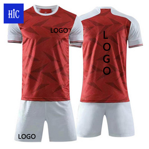 Wholesale Design Football Uniform Customized Cheap Soccer Jersey Set Dry-Fit Football suit Unisex Sweatsuit