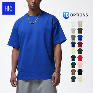 Wholesale 100% Cotton blank Oversized Tshirt 260G Heavy Weight Custom 3d Logo Men Puff Print Tee T Shirt