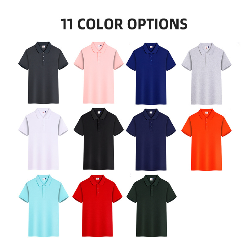 HIC 200G Men's Blank Golf Polo T Shirts Embroidered Logo 100% ice silk fiber Plain Short Sleeve Casual Polo Shirts