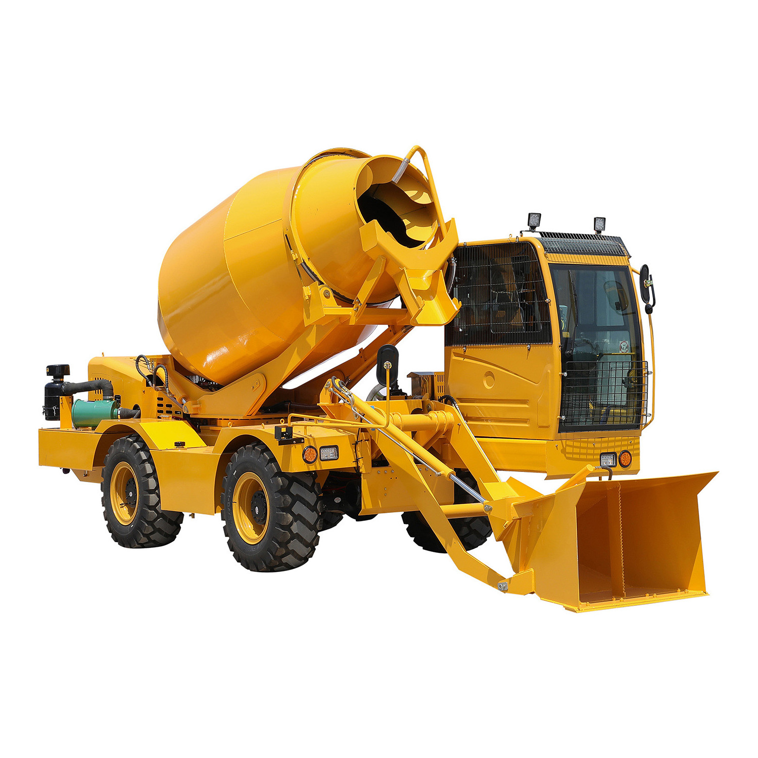 Self loading concrete mixer truck HY400, Mobile self loading concrete mixer with 400L capacity