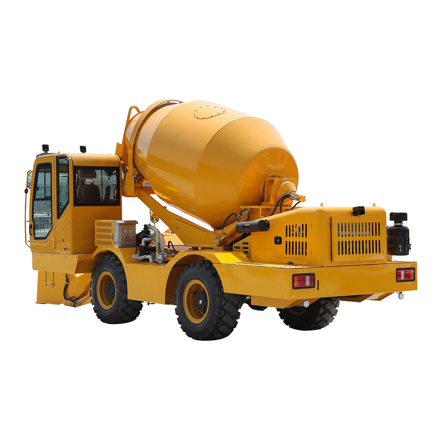 Self loading concrete mixer truck HY400, Mobile self loading concrete mixer with 400L capacity