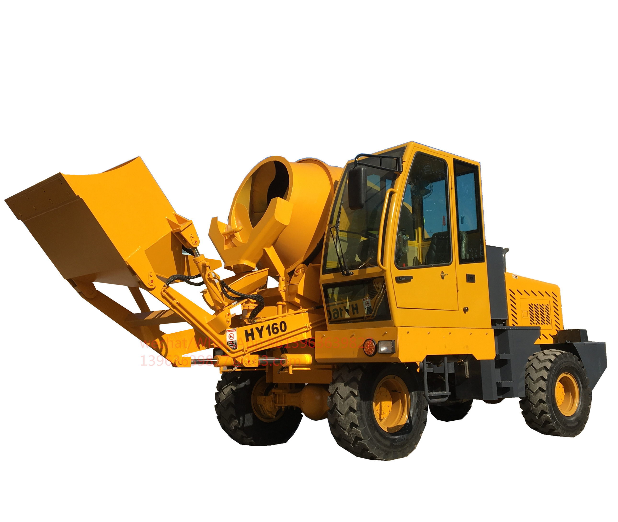 1.6cbm mobile self loading concrete mixer for sale factory cheap price