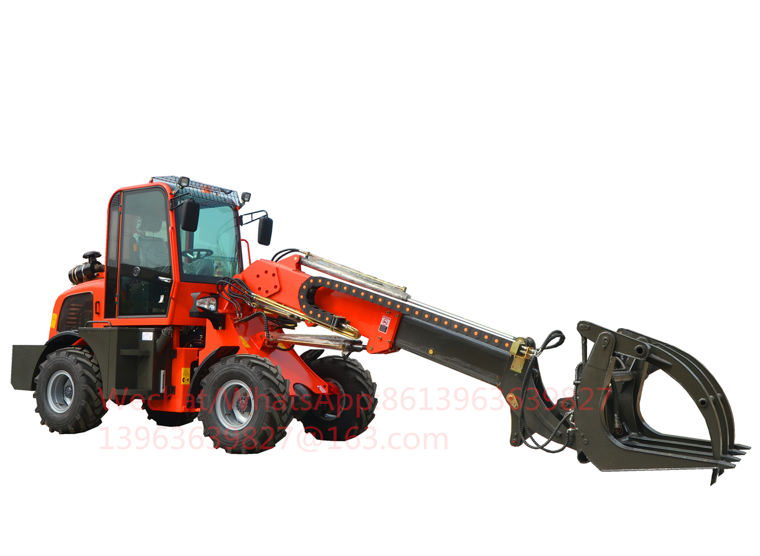 1500kg telescopic loader machinery mini chinese wheel loader boom loader for sale