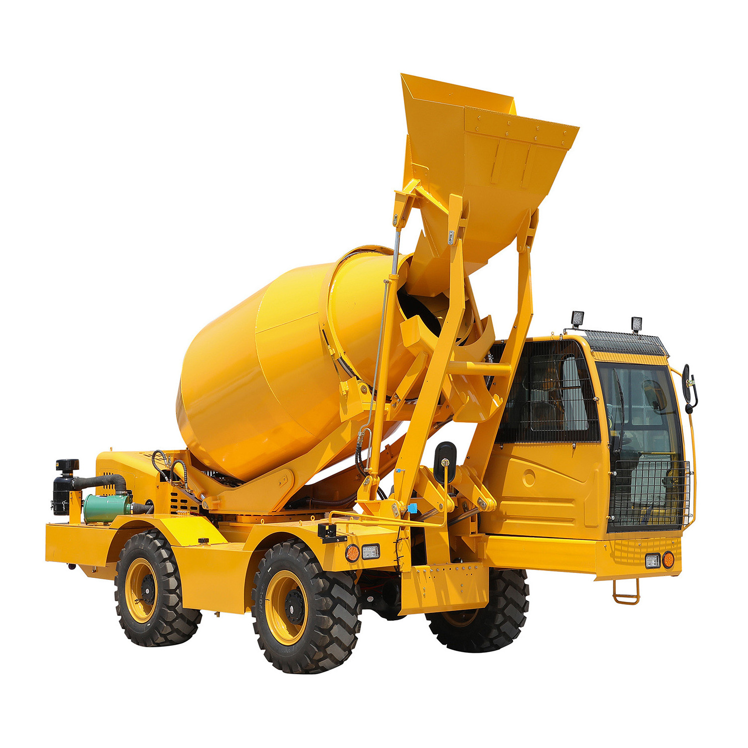 Self loading concrete mixer truck HY400, Mobile self loading concrete mixer with 400L capacity