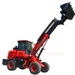 1500kg telescopic loader machinery mini chinese wheel loader boom loader for sale