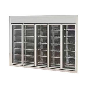 Walk in cooler door Factory Refrigerator spare parts refrigeration glass door cold room glass foor with lock