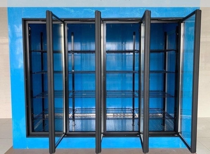 Walk in cooler door Factory Refrigerator spare parts refrigeration glass door cold room glass foor with lock