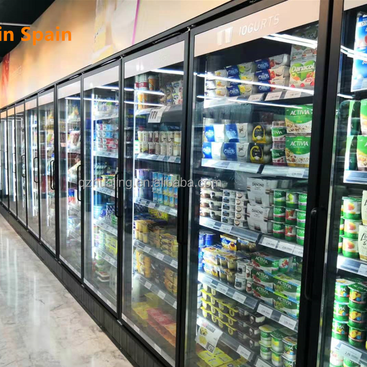 Walk in cooler door Factory Refrigerator spare parts refrigeration glass door cold room glass foor with lock